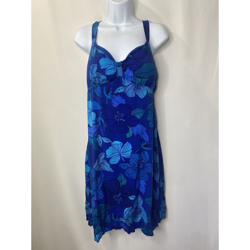 Womens Tropical Sun Dress Measures Small Vacation Beach Cover Up Travel Mermaid